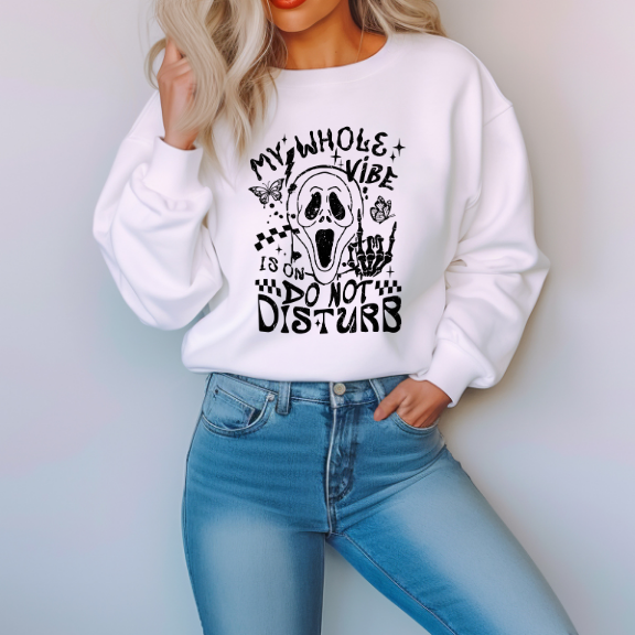 Whole Vibe is on Do not Disturb Crewneck