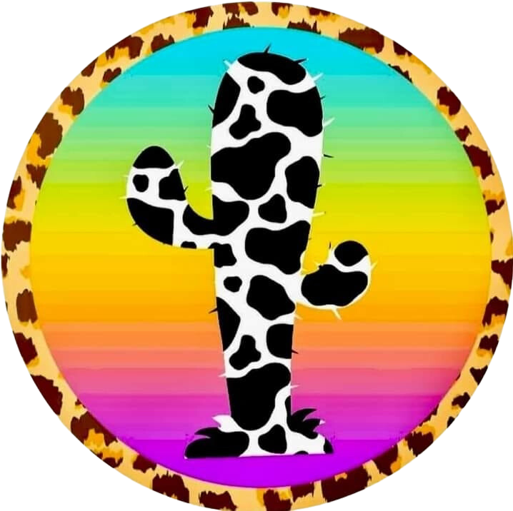 Cow Cactus Car Coaster