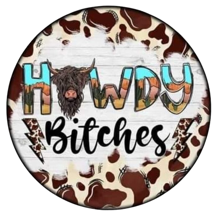 Howdy Bitches Car Coaster