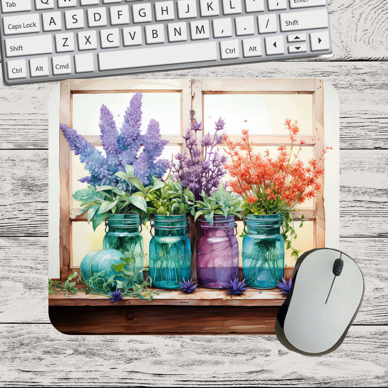 Lavender Windowsil Mousepad