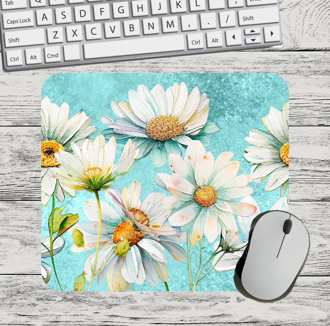 Daisy field Mousepad