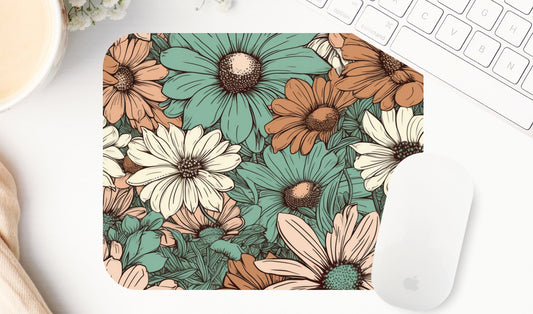 Boho Daisy Mousepad