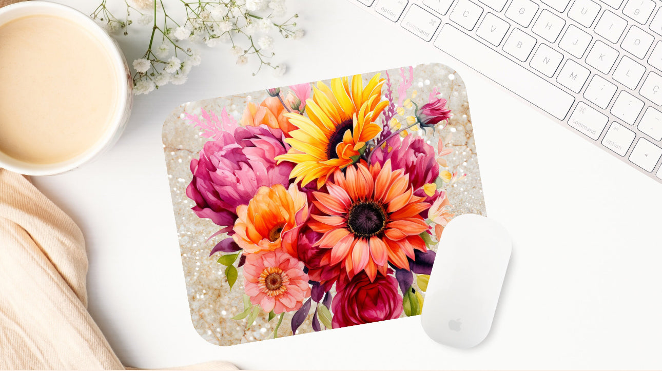 Bright Sunflower Bouquet Mousepad