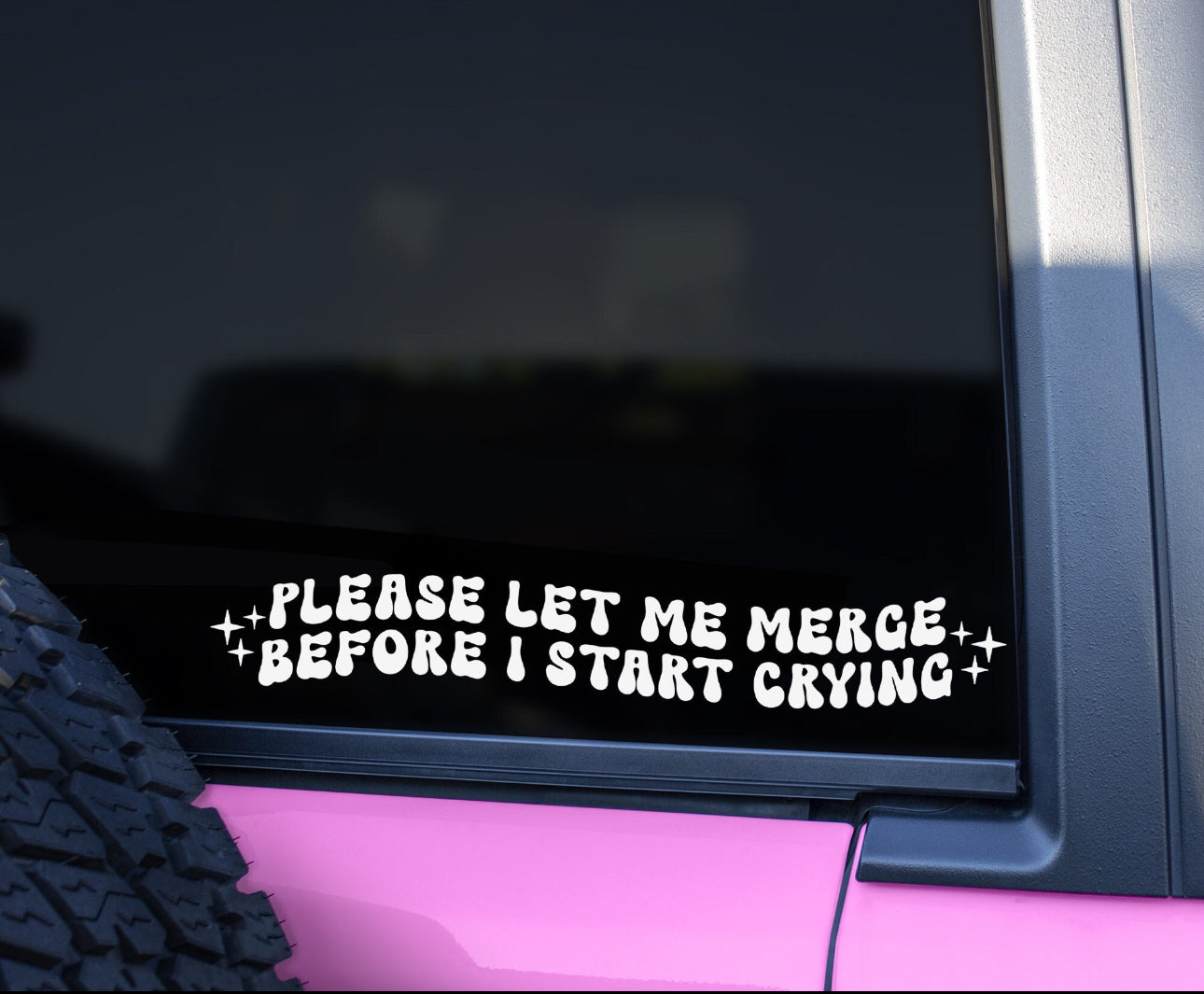 Please let me Merge before I start crying Decal