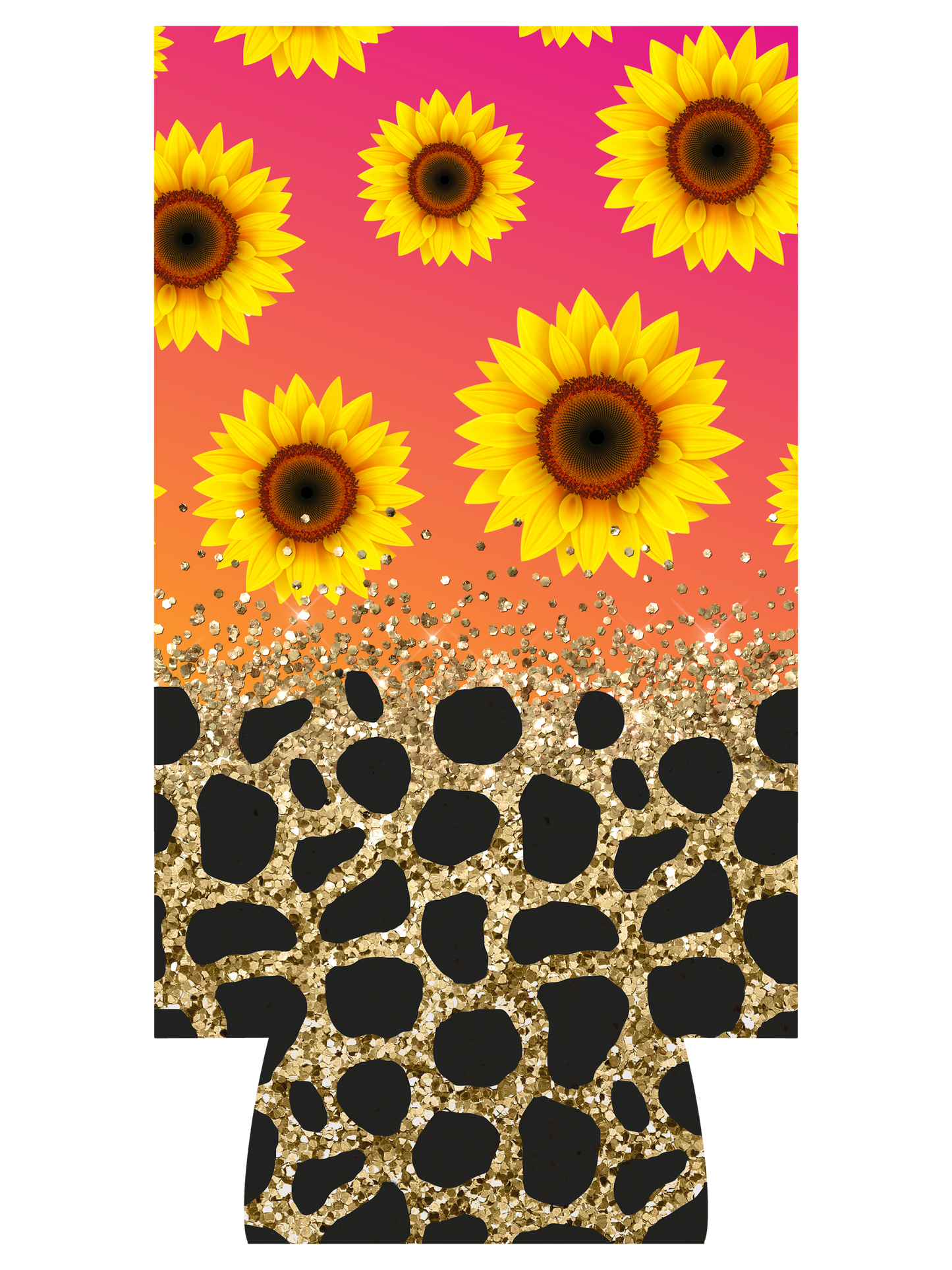 Gradient Sunflower Coozie