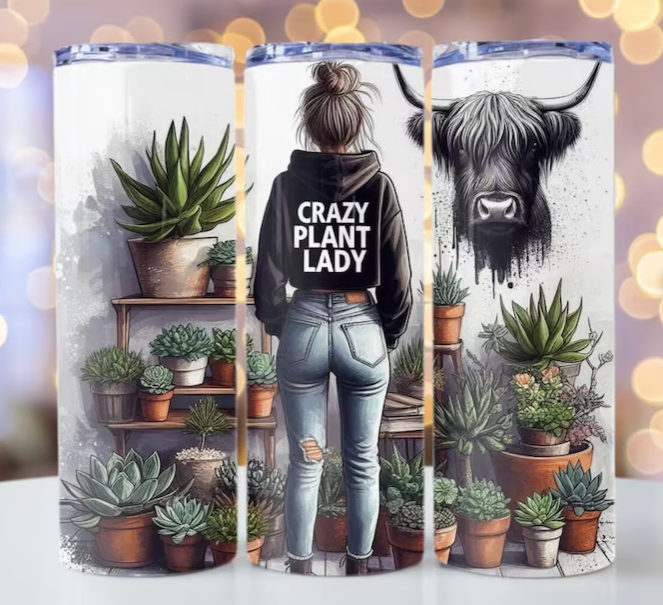 Crazy Plant Lady 20oz Tumbler