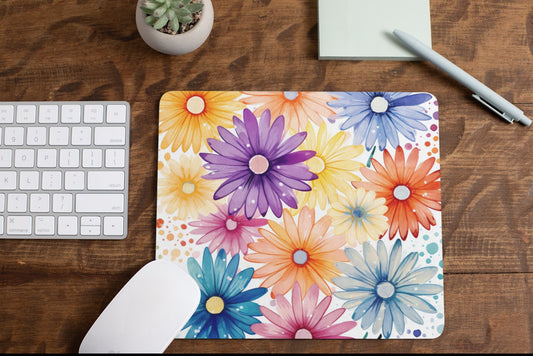 Neon Florals Mousepad