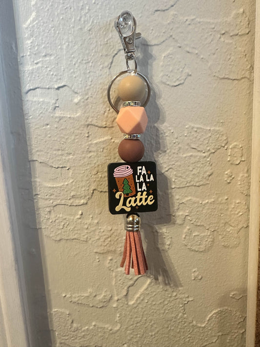 Fa La La Latte Keychain