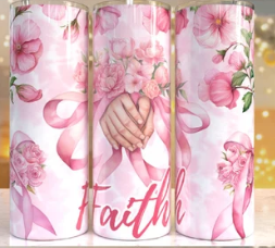 Faith Ribbon 20oz Tumbler