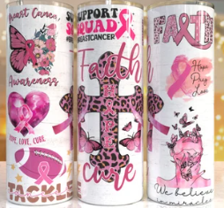 Faith Breast Cancer 20oz Tumbler