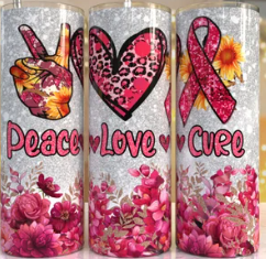 Peace Love Cure 20oz Tumbler