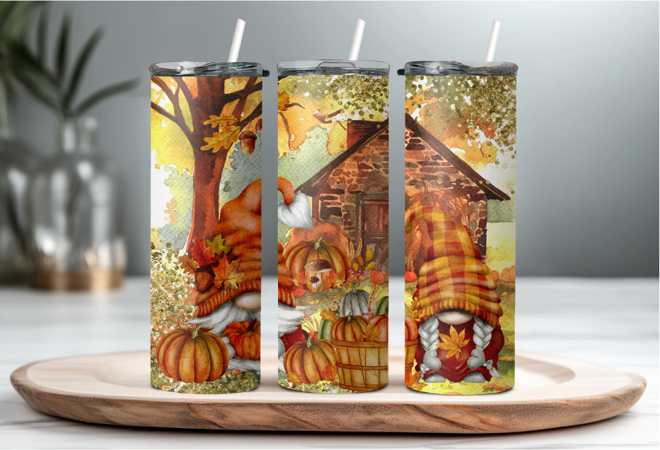 Fall House Gnomes 20oz Tumbler