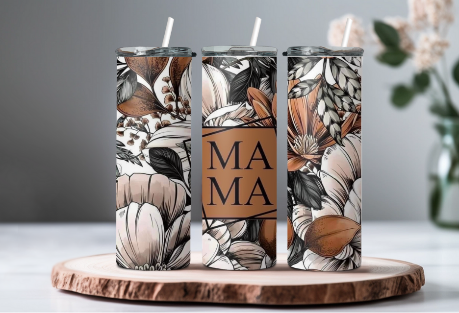 Boho Floral Mama 20oz Tumbler