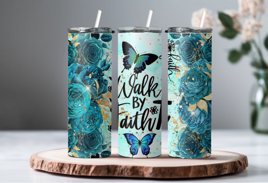 Walk by Faith 20oz Tumbler