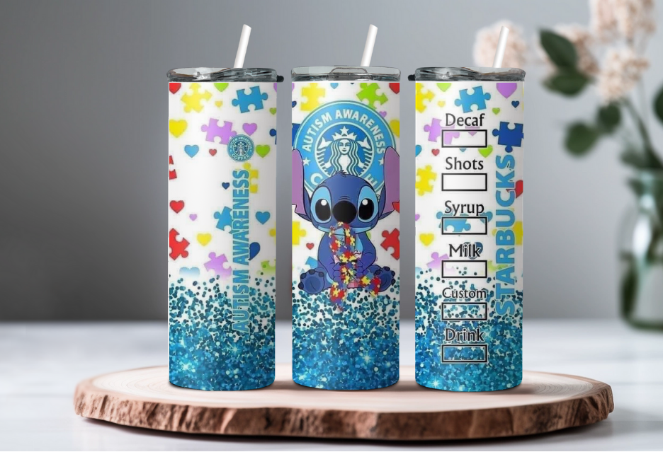 Autism Stitch 20oz Tumbler