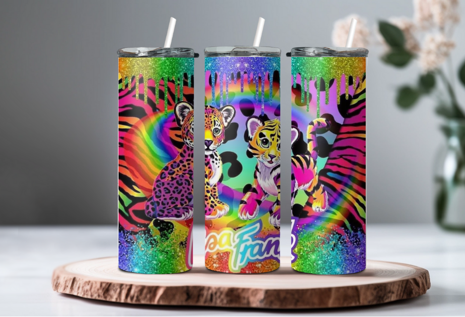 Lisa Tigers Neon 20oz Tumbler