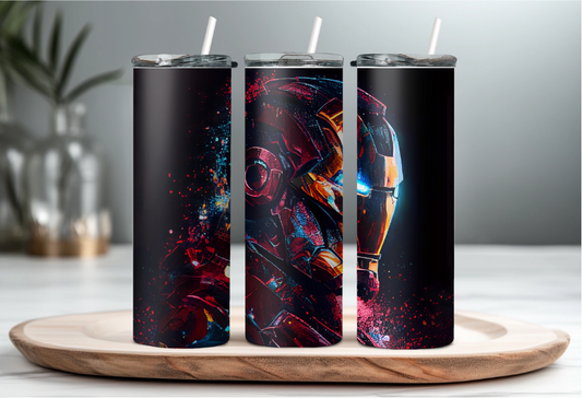 Iron Man Neon 20oz Tumbler