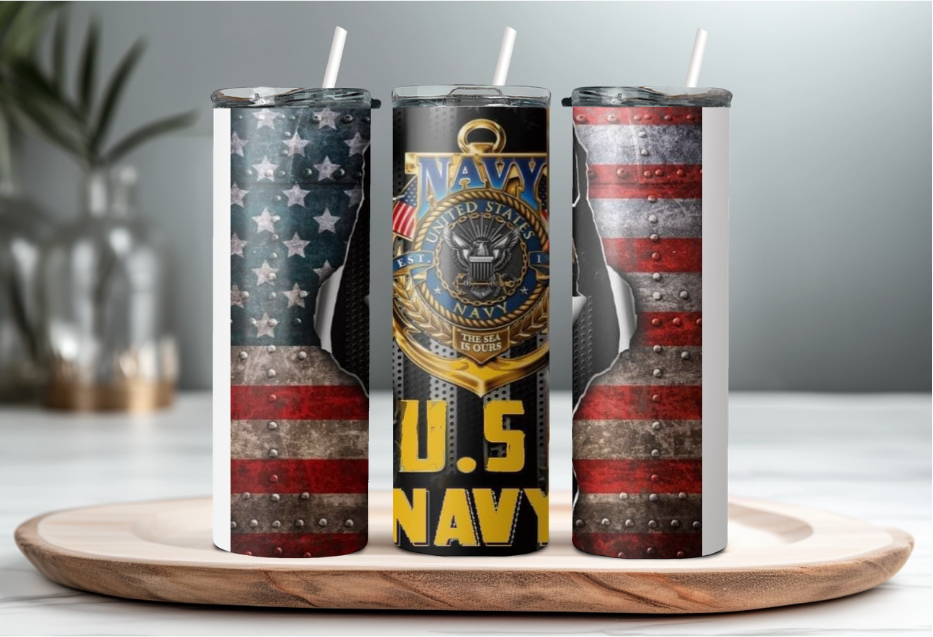 US Navy 20oz Tumbler