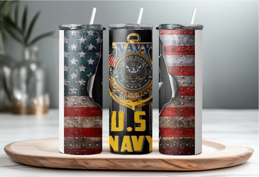 US Navy 20oz Tumbler