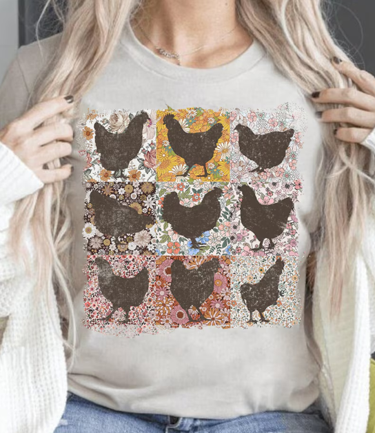 Vintage Chickens T-Shirt