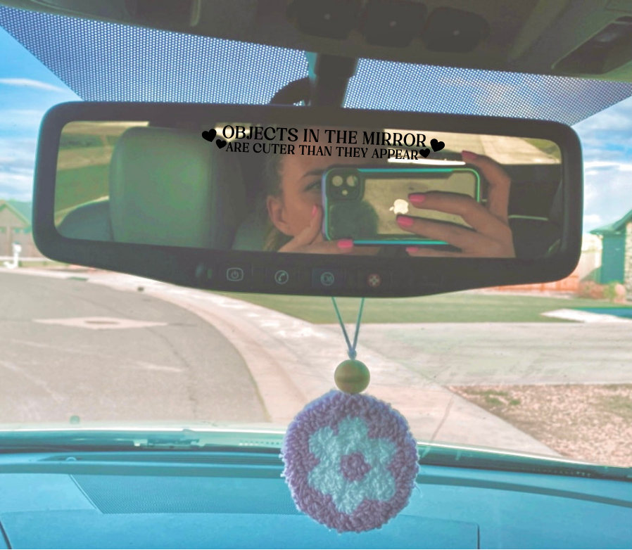 Objects in the mirror are cuter than they appear Decal