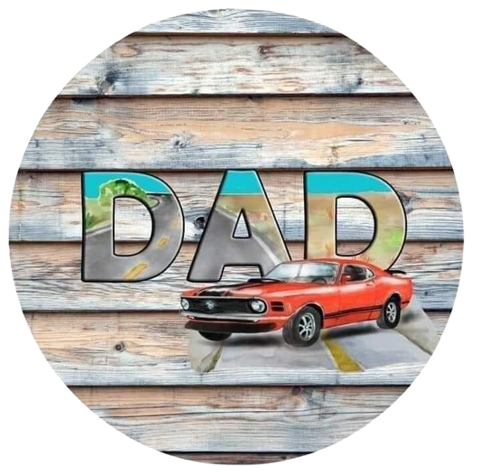 Dad Wood Car Coaster