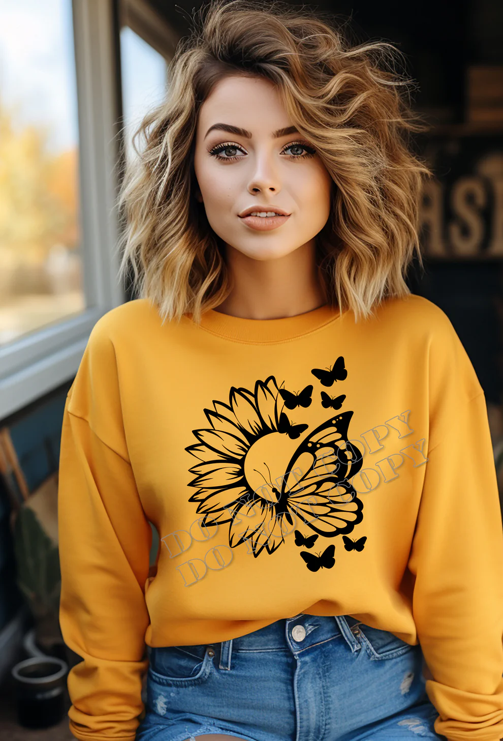 Sunshine Butterfly Sweatshirt