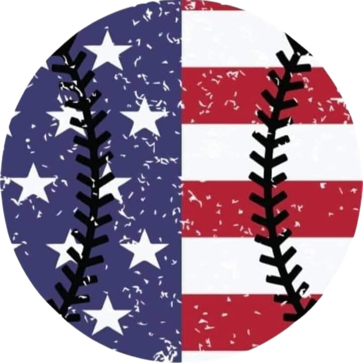 Patriotic Baseball Car Coaster